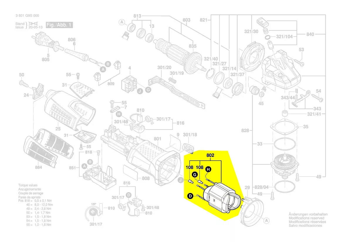 Stator 1 604 220 53W Bosch